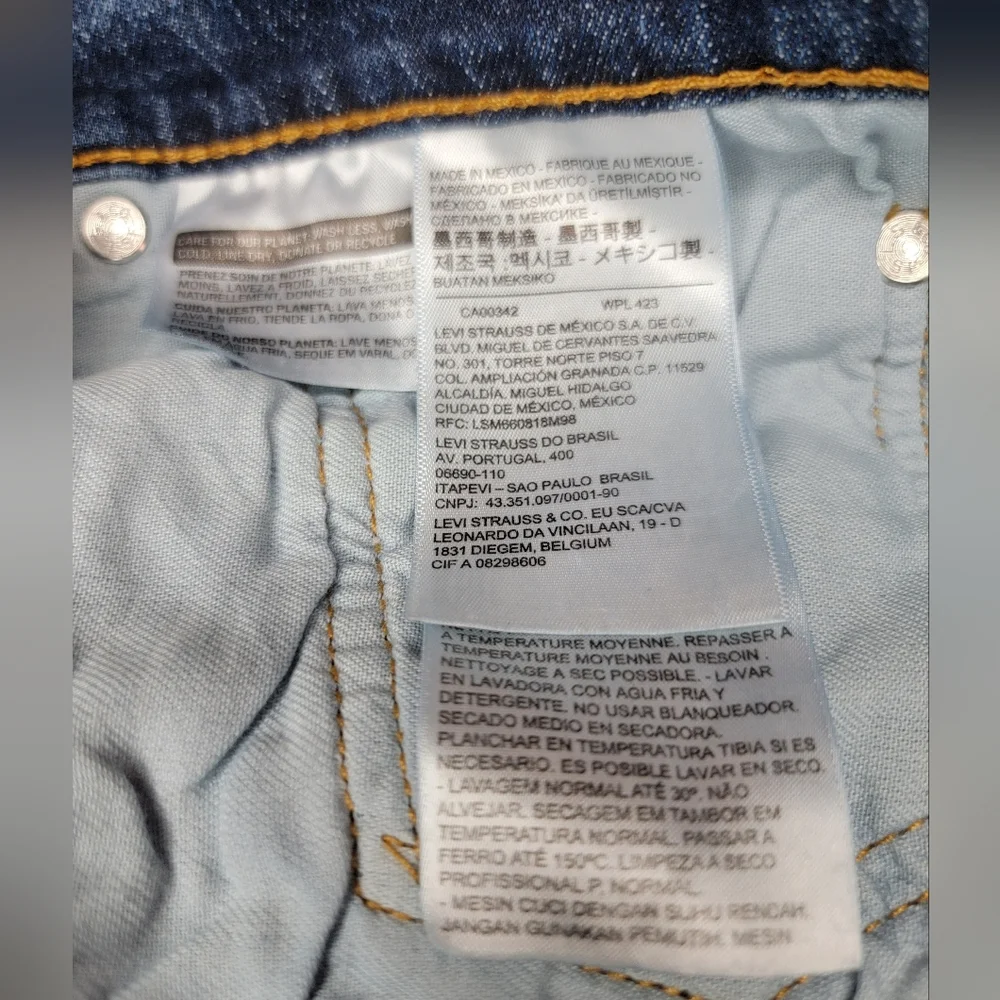 LEVI'S 541 Athletic Taper MEN'S JEANS Blue Regular Straight Waist 33 Length 30 - Picture 8 of 8